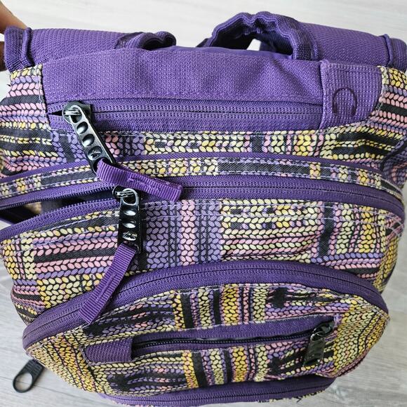 High Sierra Loop Daypack Water Resistant Backpack Purple Large Travel School Gym - Picture 14 of 16